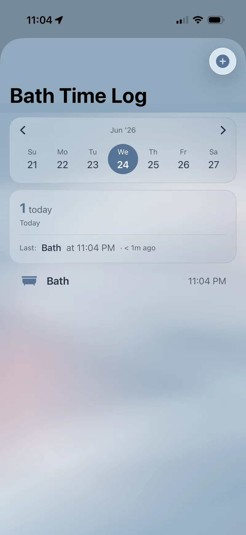Hive bath time log in Blue